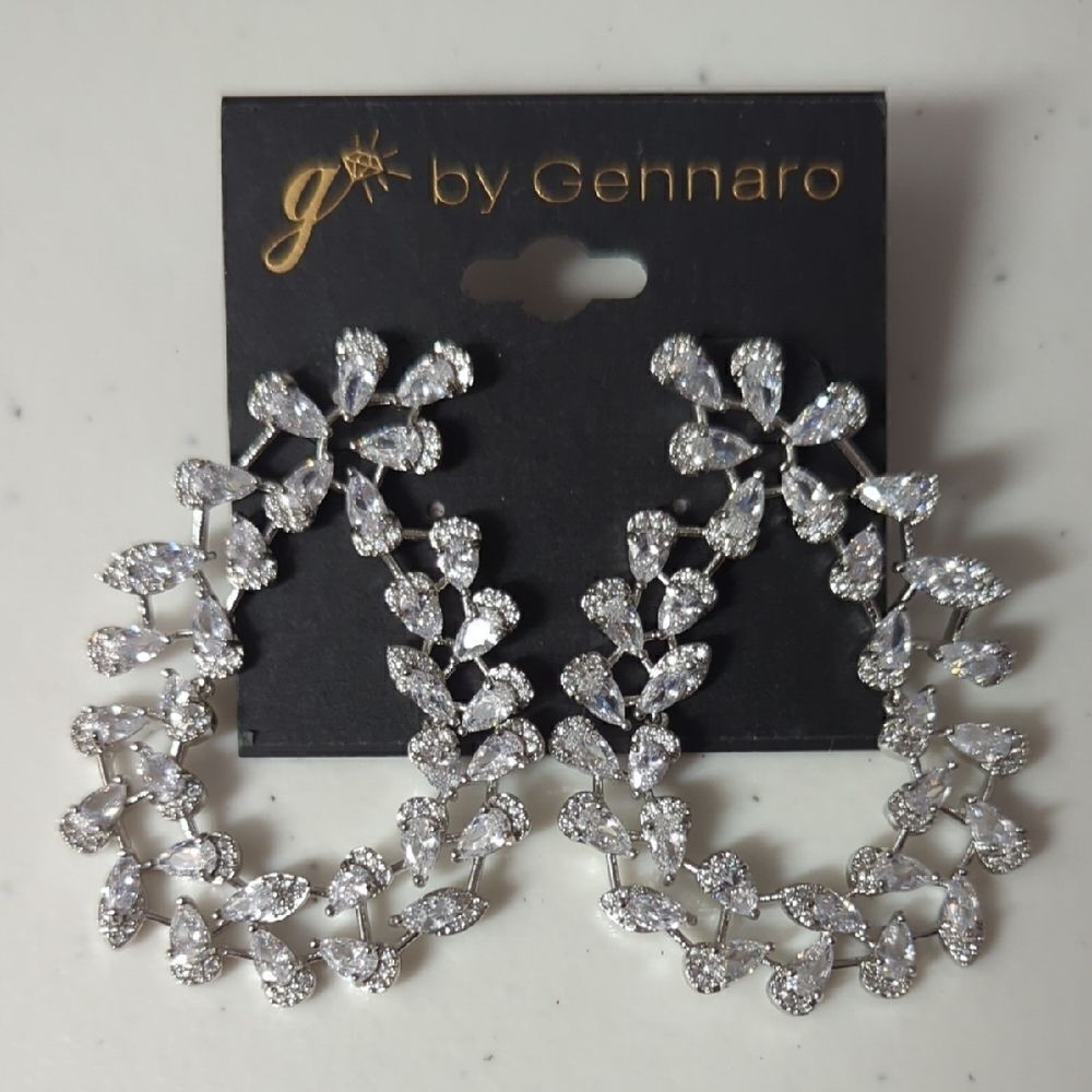 Silver Floral Earrings